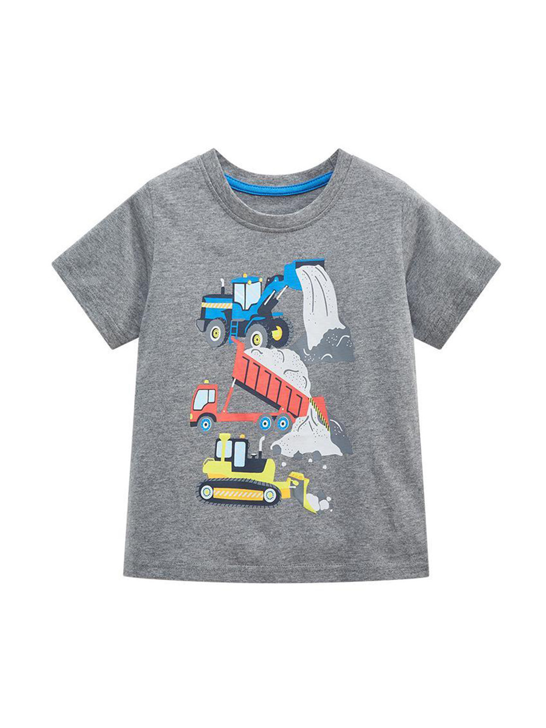 

StyleCast Boys Grey Printed Cotton Regular Fit Round Neck T-shirt