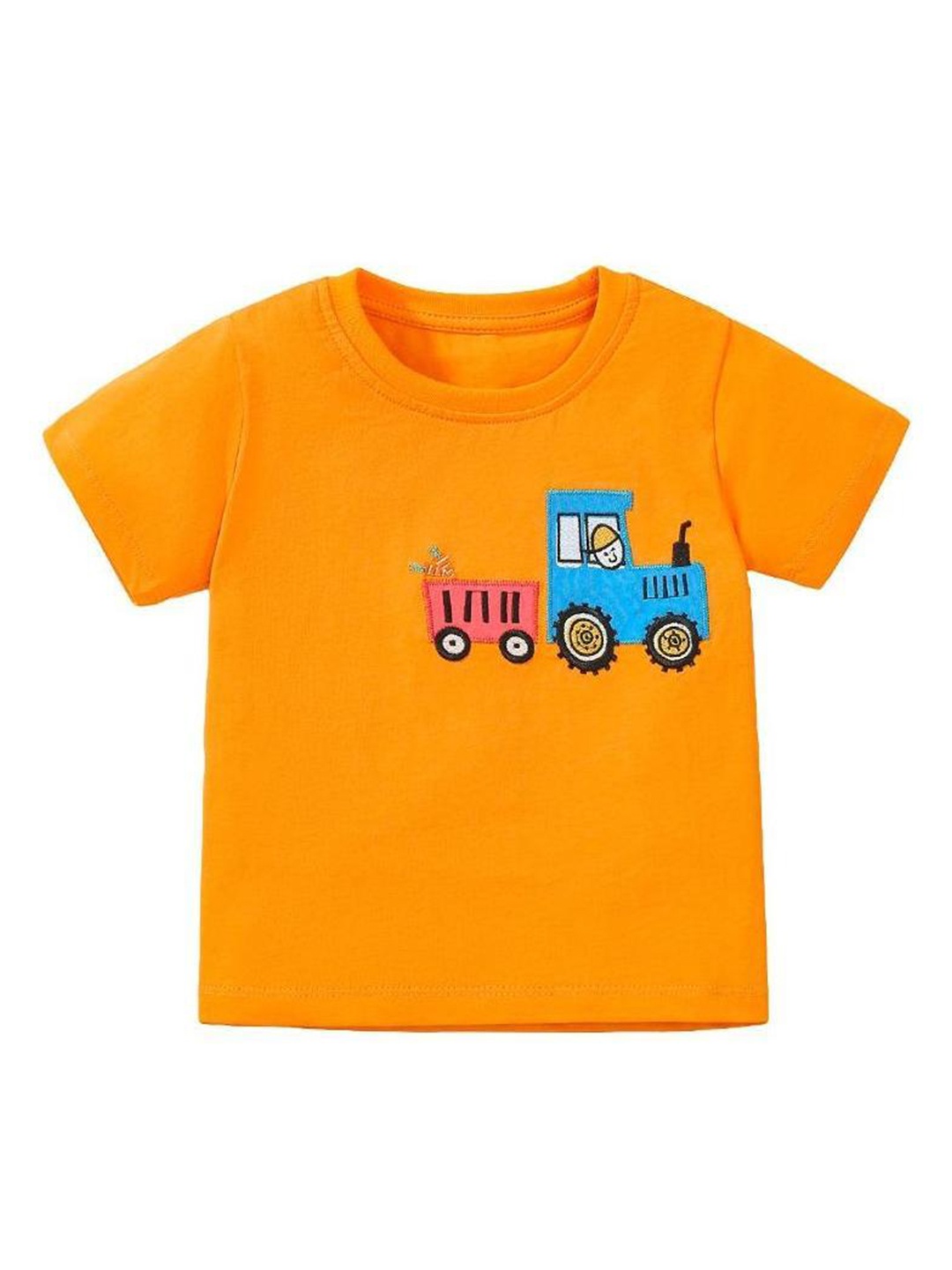 

StyleCast Kids Orange Cotton Printed Regular Fit Round Neck T-shirt