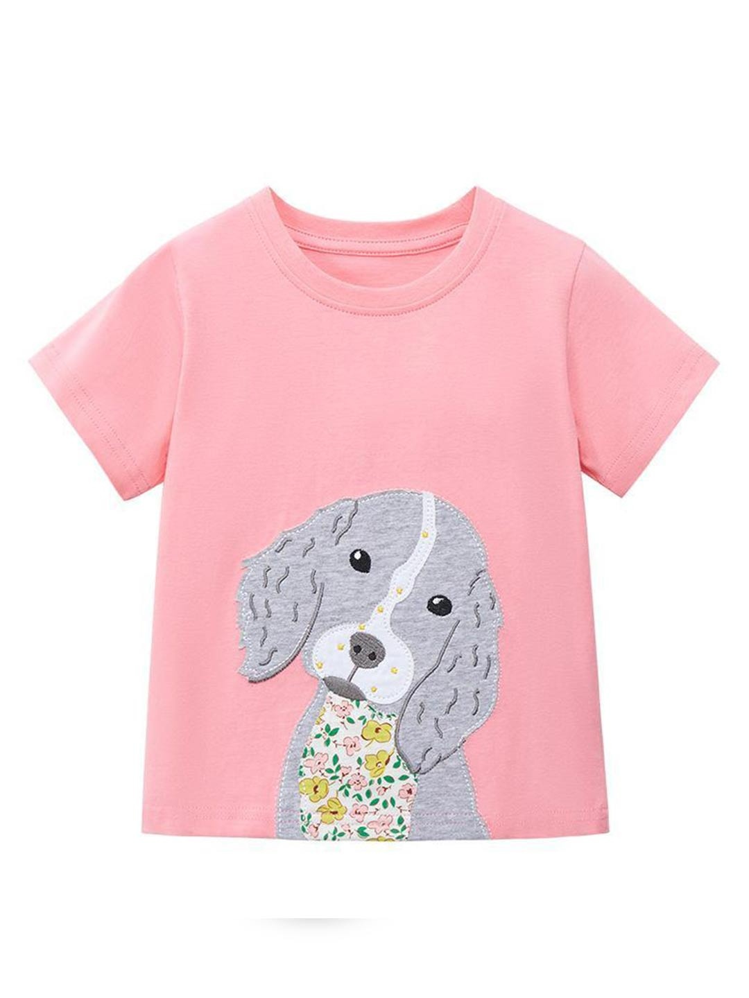 

StyleCast Girls Pink Cotton Printed Regular Fit Round Neck T-shirt