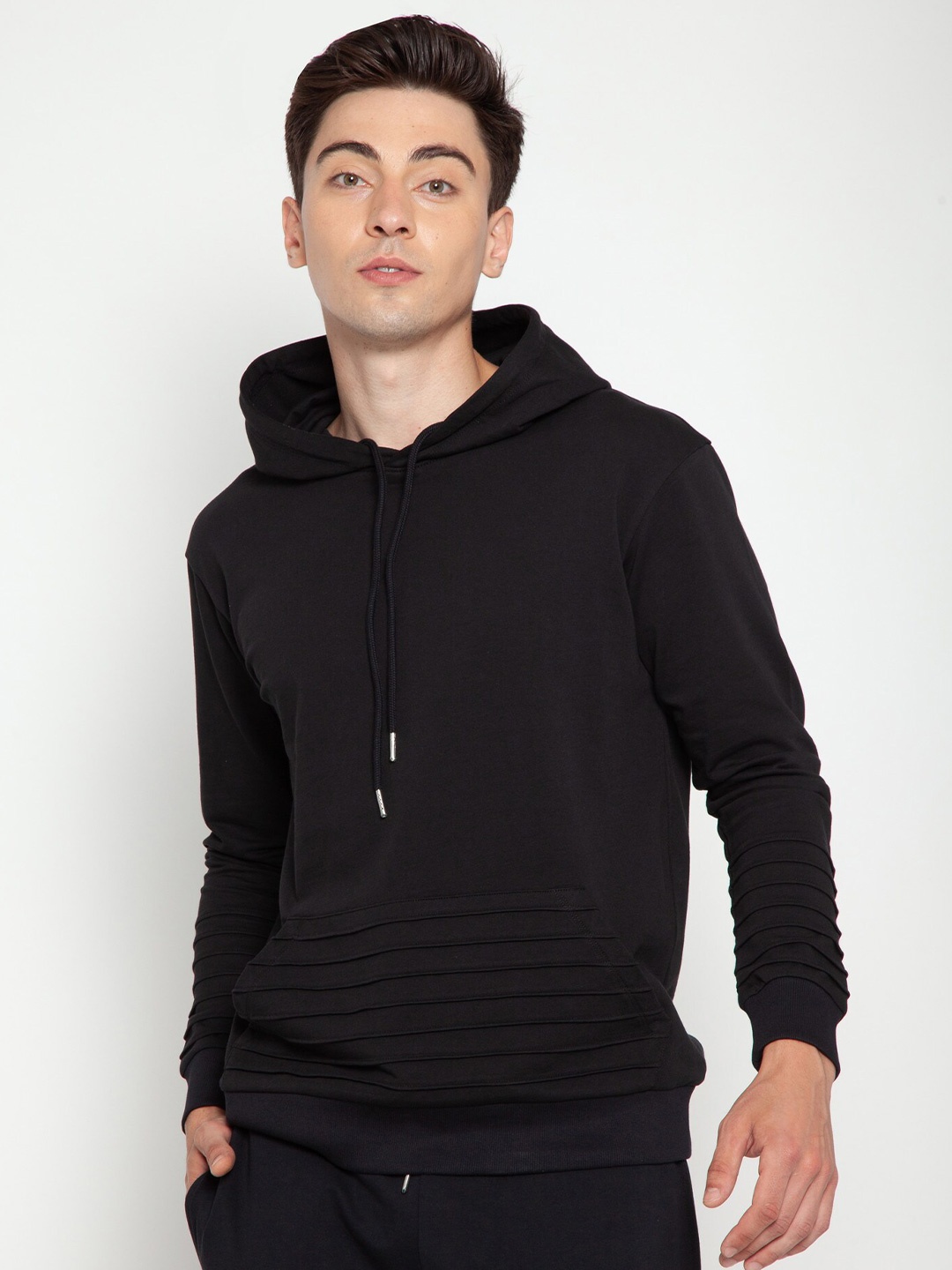 

Cava Black Pinstripe Hoodie