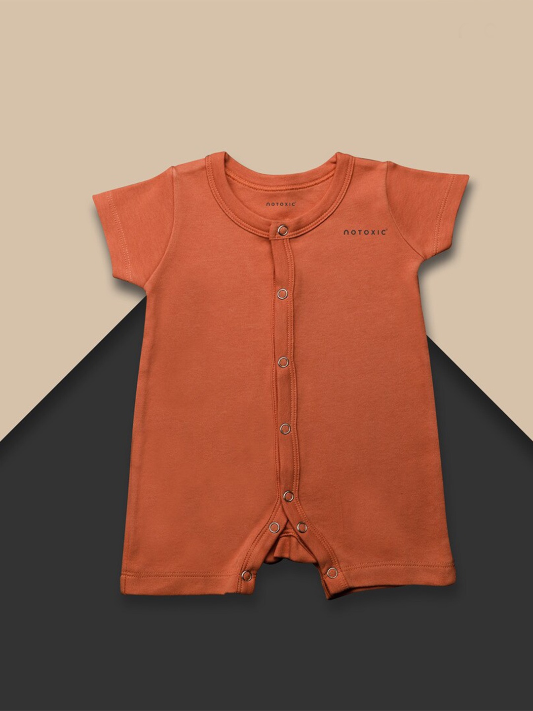 

BAESD Infants Round Neck Pure Cotton Rompers, Orange