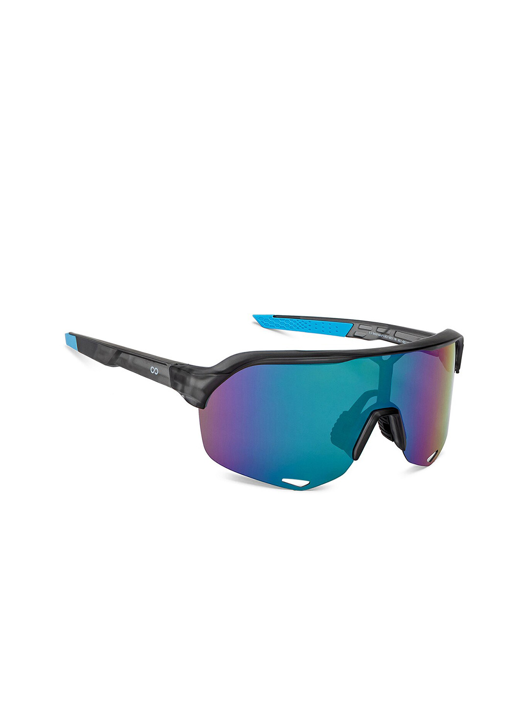 

Lenskart Boost Unisex Wayfarer Sunglasses with Polarised and UV Protected Lens 206473, Blue
