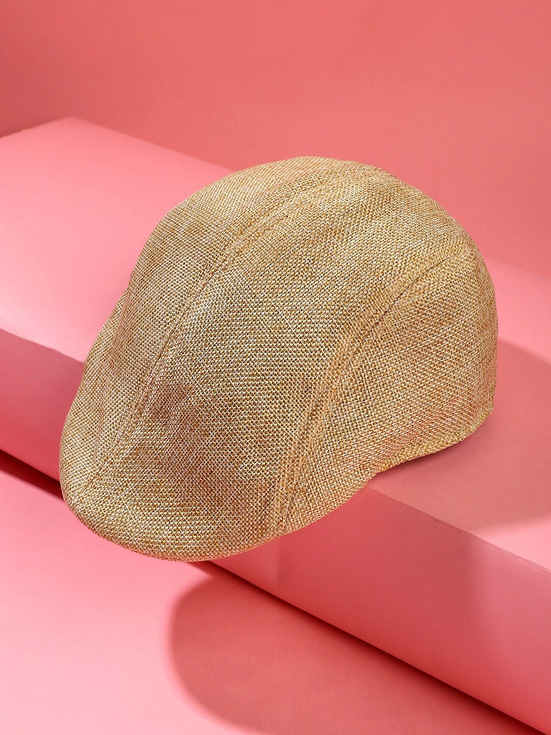 

HAUTE SAUCE by Campus Sutra The Canvas Driver Textured Ascot Cap, Beige