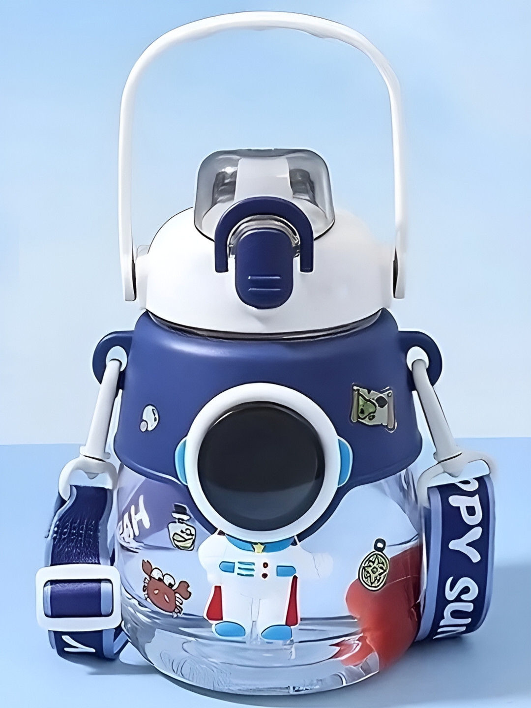 

BonZeaL Blue Space Astronaut Printed Sipper Water Bottle 1.2 L