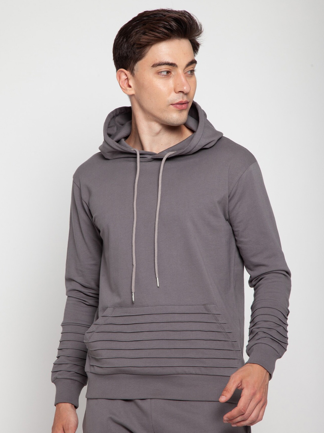 

Cava Charcoal Pinstripe Hoodie, Grey