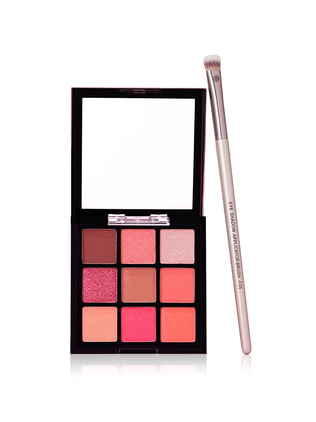 

SWISS BEAUTY Ultimate Shadow Palette - Shade 02 with Eyeshadow Brush, Pink