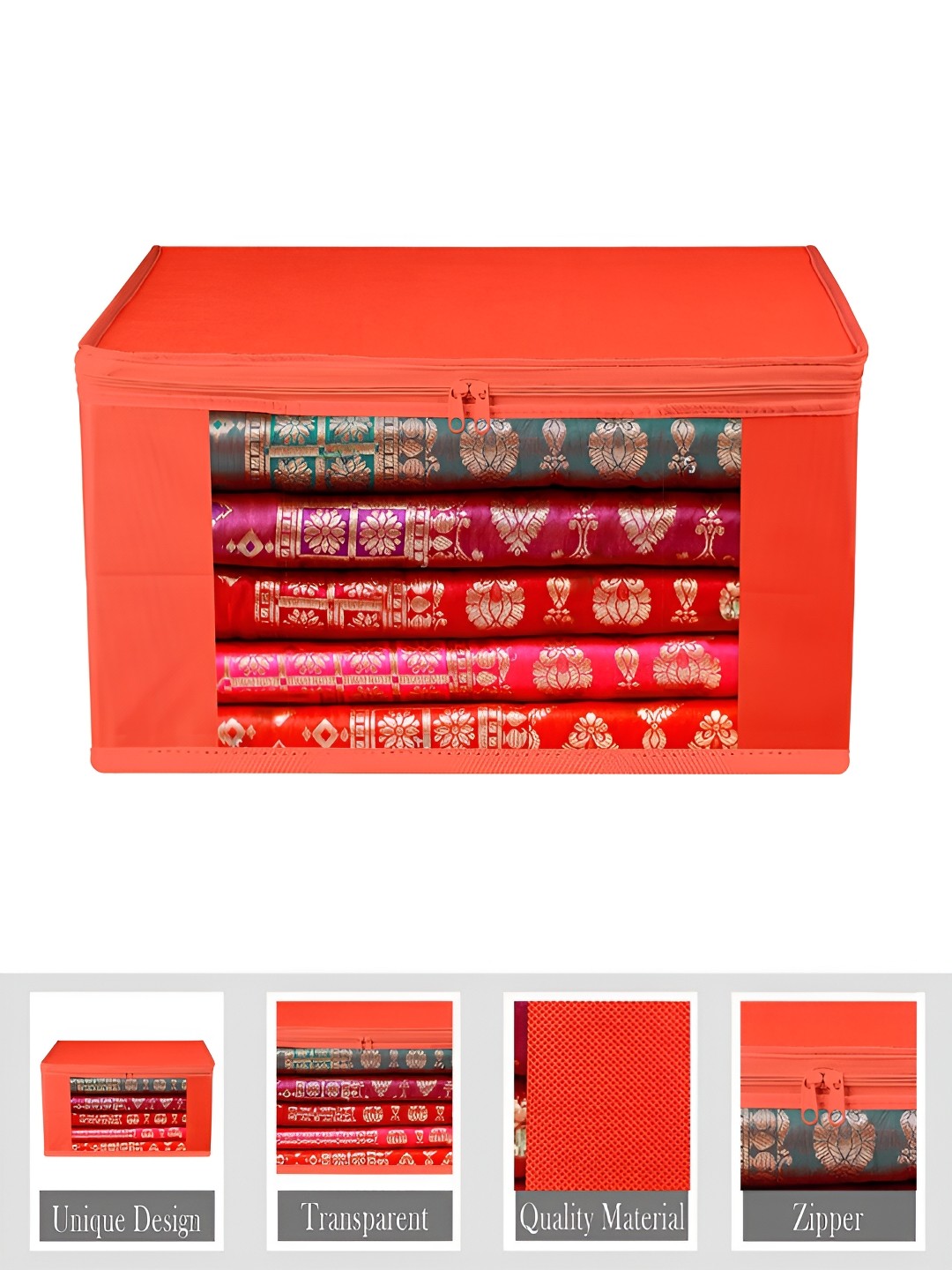 

Kuber Industries Red 12 Pieces Regular Organisers