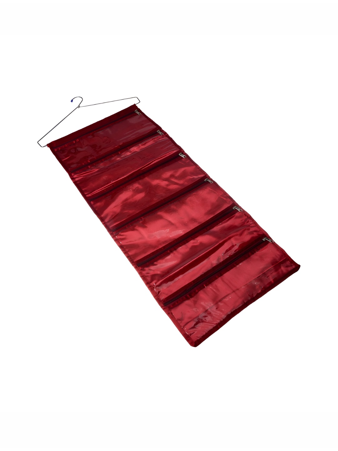 

Kuber Industries Maroon 2 Pieces Satin Hanging Organisers