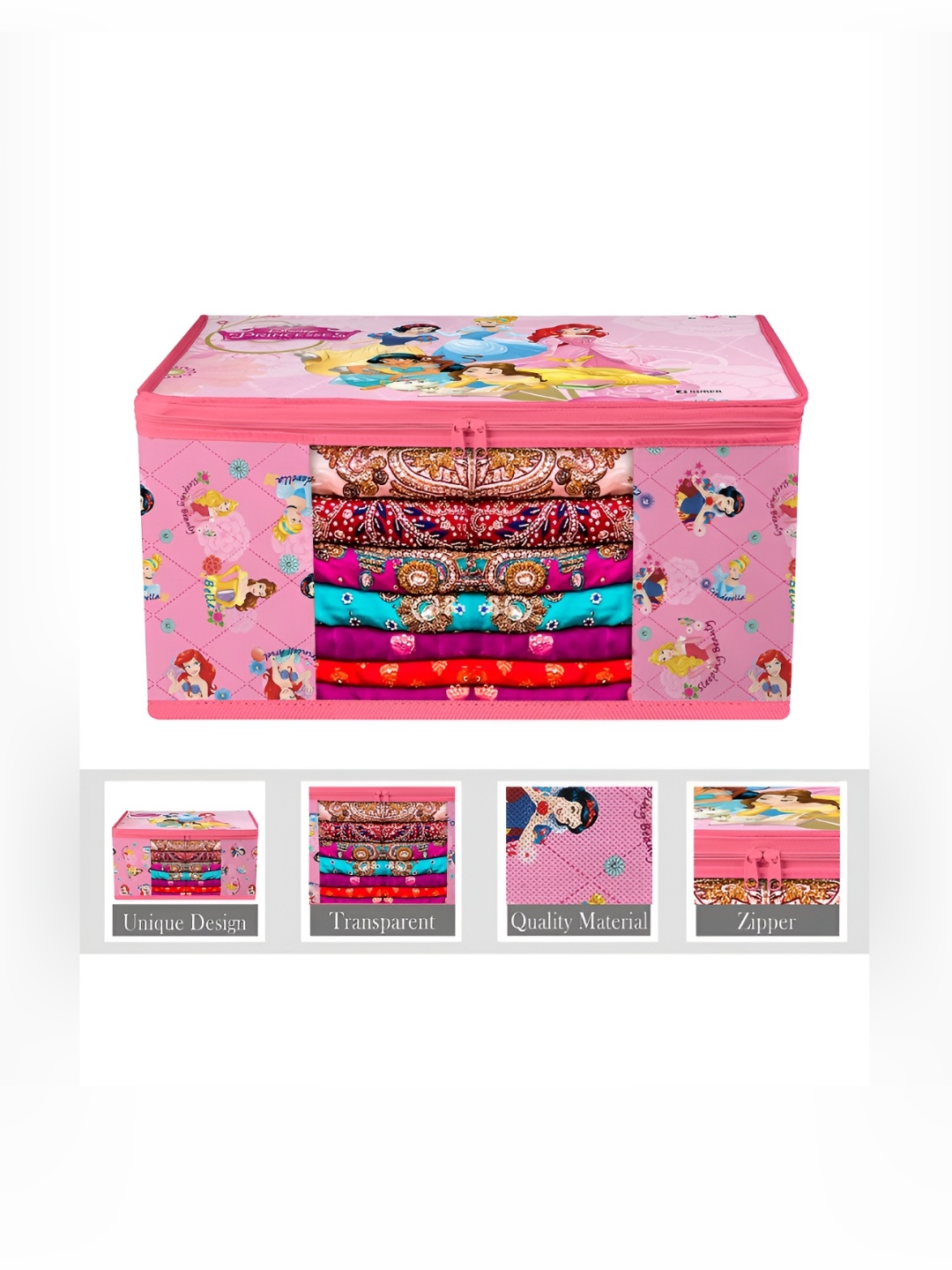 

Kuber Industries Pink & Blue 12 Pieces Saree Cover Organisers