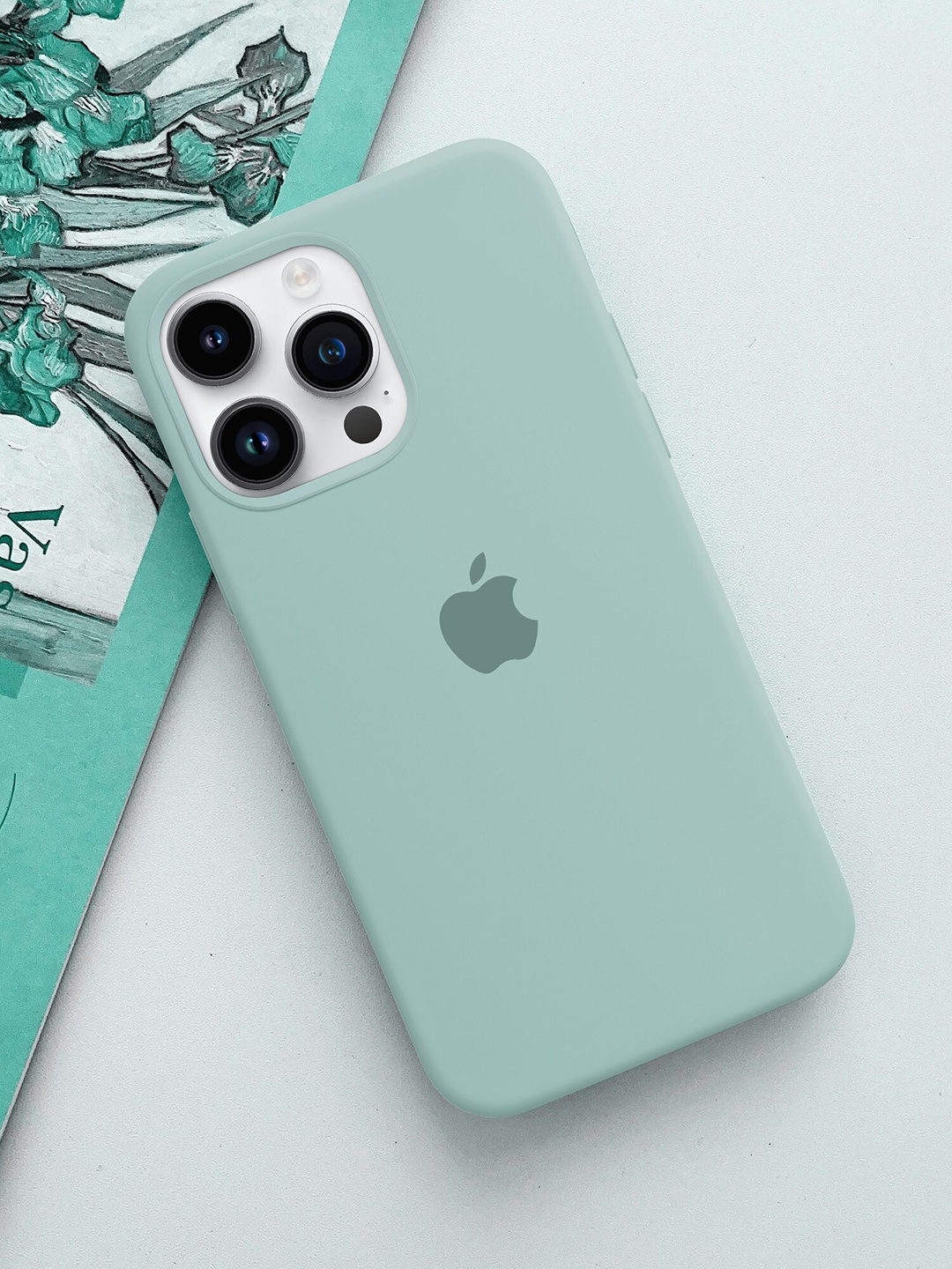 

TREEMODA Silicon iphone 15Pro Max Back case, Green