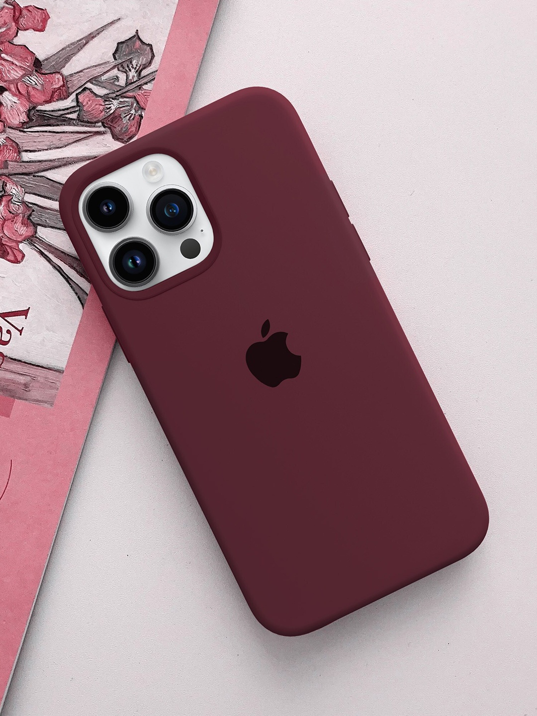 

TREEMODA iPhone 15Pro Silicone Case Cover, Mauve