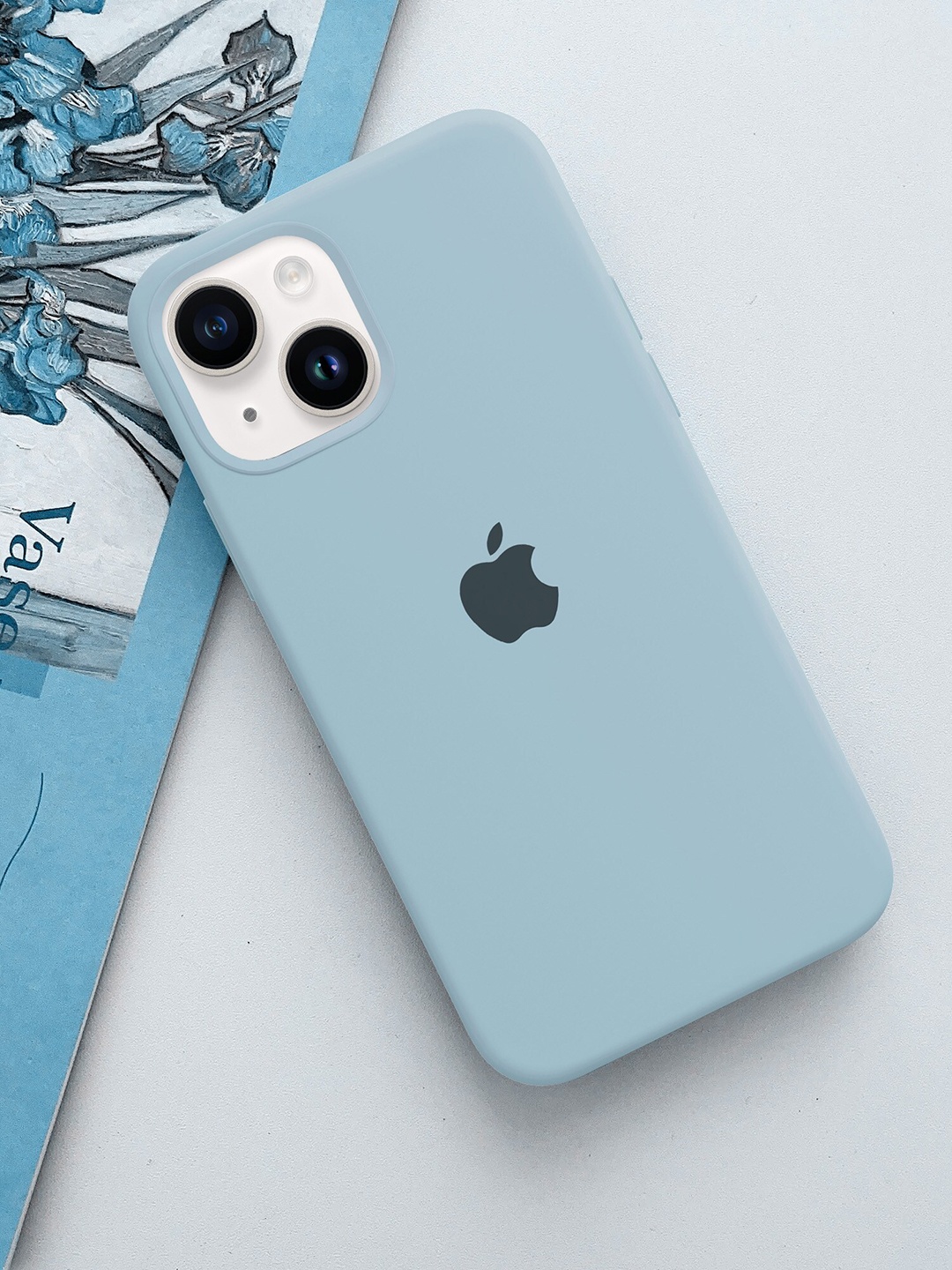 

TREEMODA Silicon iphone 15Plus Back case, Blue