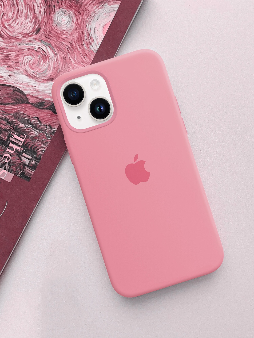 

TREEMODA Silicone iPhone 15Pro Mobile Case, Pink