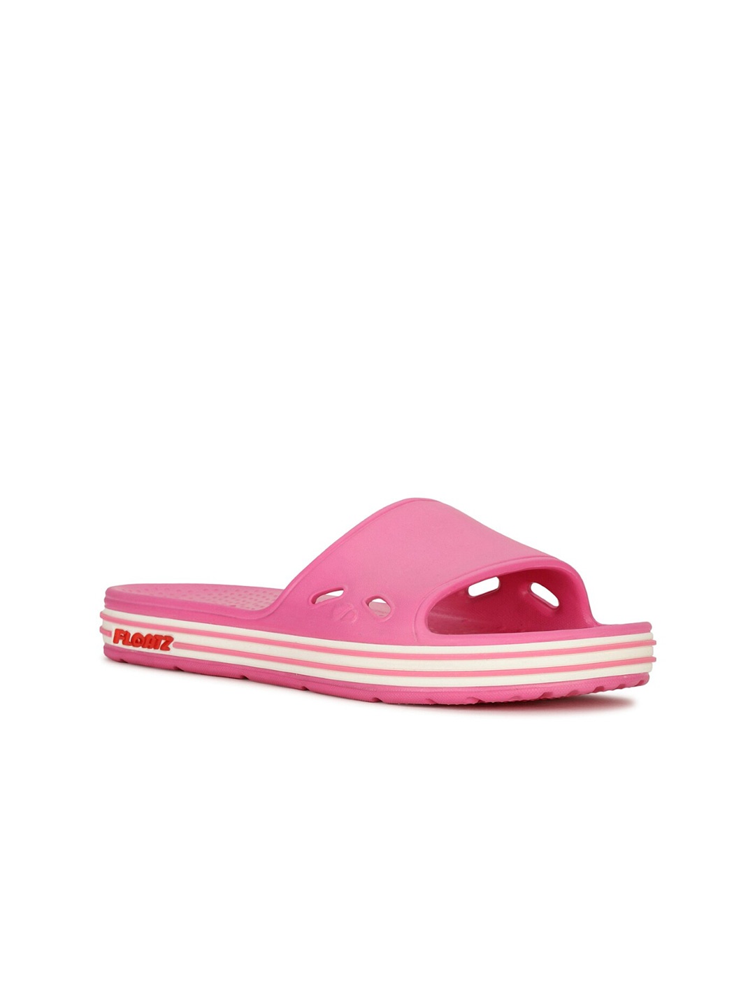 

Floatz Women Self Design Sliders, Pink