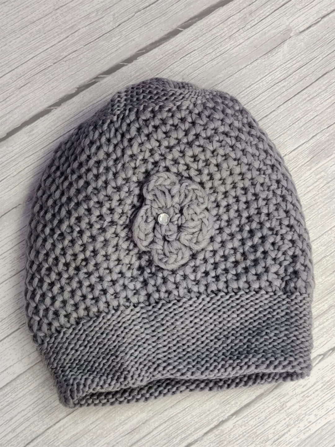 EL REGALO Women Self Design Beanie, Grey