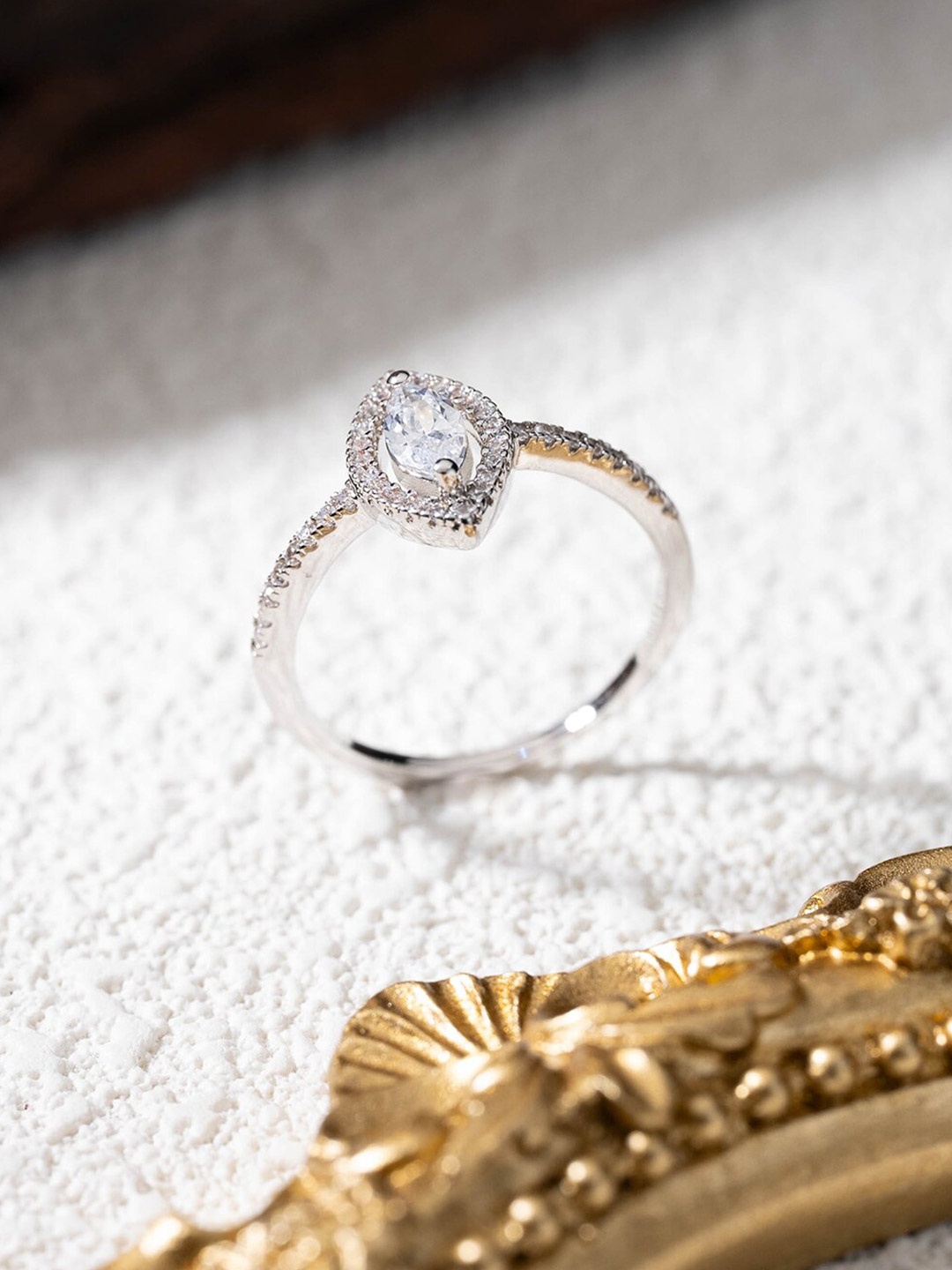 

MISS JO 92.5 Sterling Silver Rhodium-Plated Ring