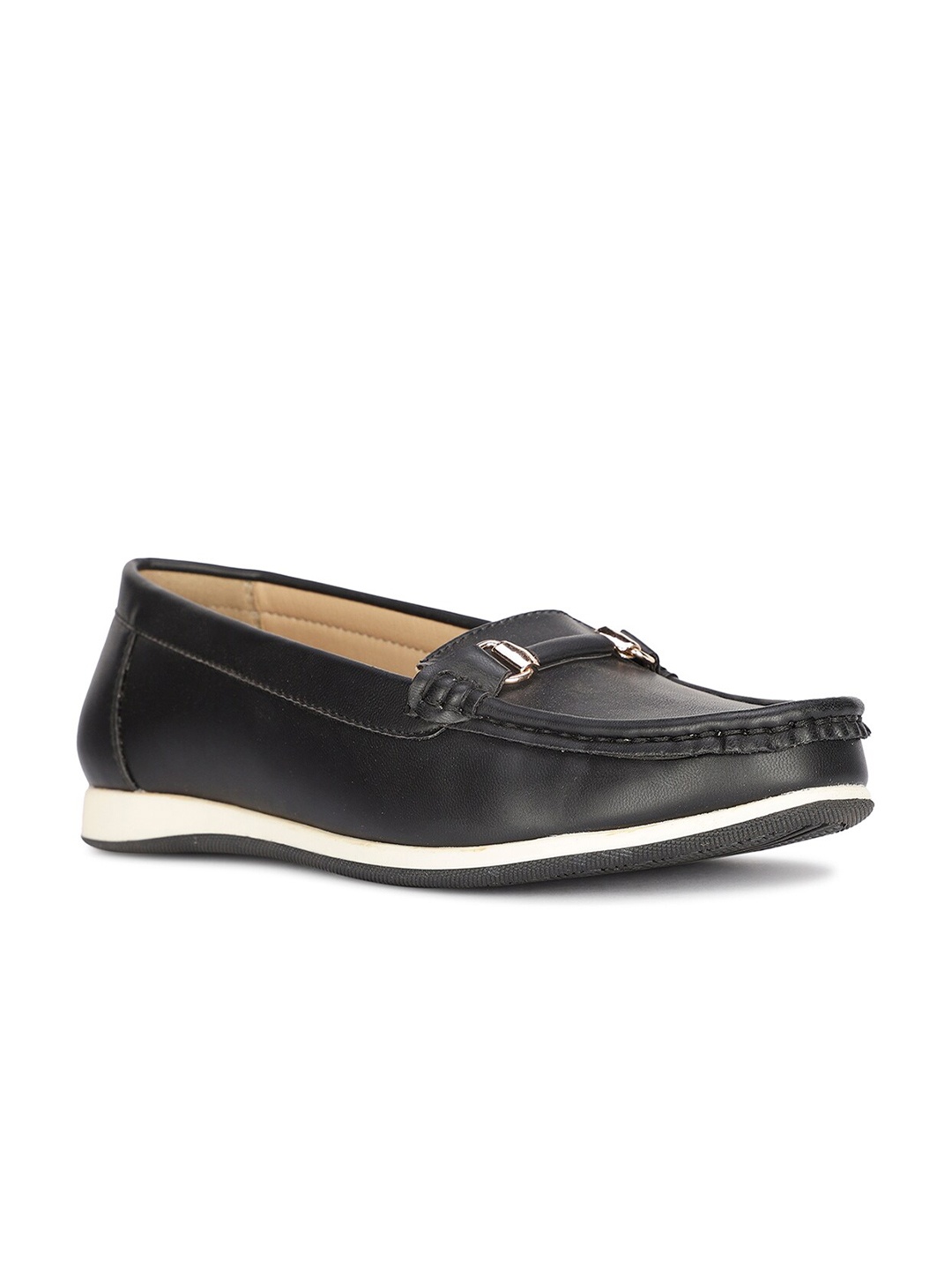 

Bata Women GLORIA Buckled Horsebit Loafers, Black