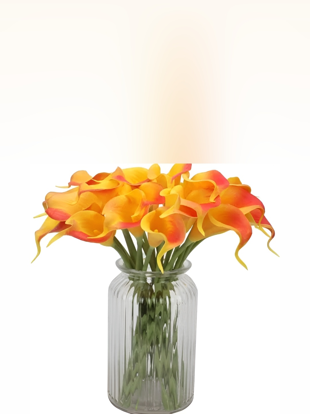 

Satyam Kraft Orange & Green 10 Pieces Artificial Flowers
