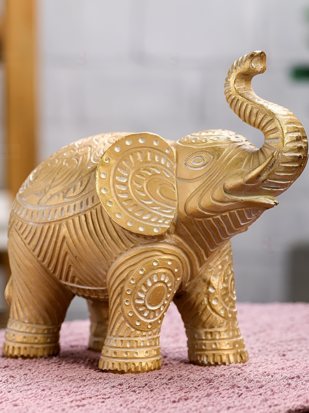 

Satyam Kraft Gold Toned Figurine Showpiece