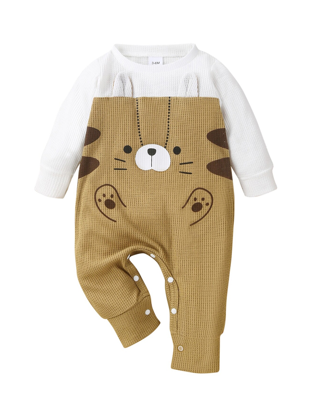 

StyleCast Infants Khaki Printed Romper