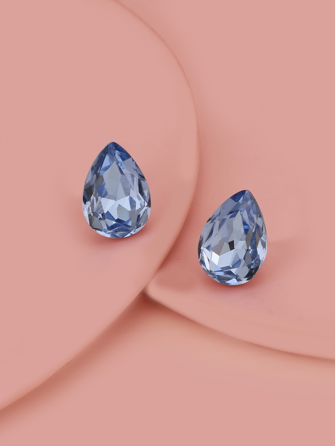 

Carlton London Silver-Plated Teardrop Shaped Studs