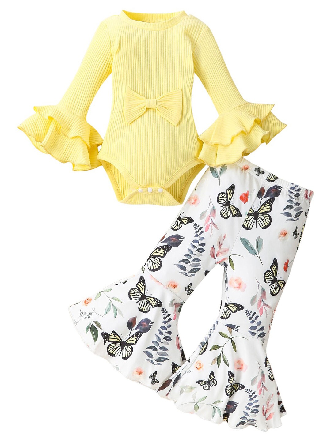

StyleCast Infant Girls Yellow Leotard with Trousers