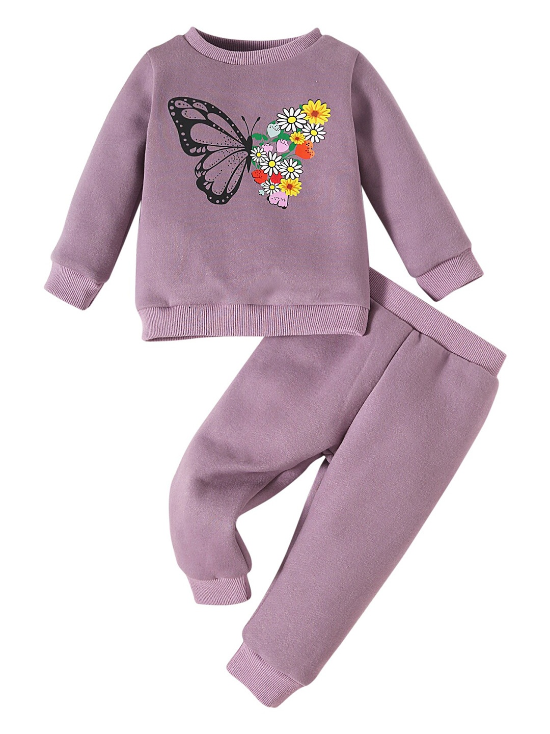 

StyleCast Infant Girls Purple Sweatshirt with Joggers