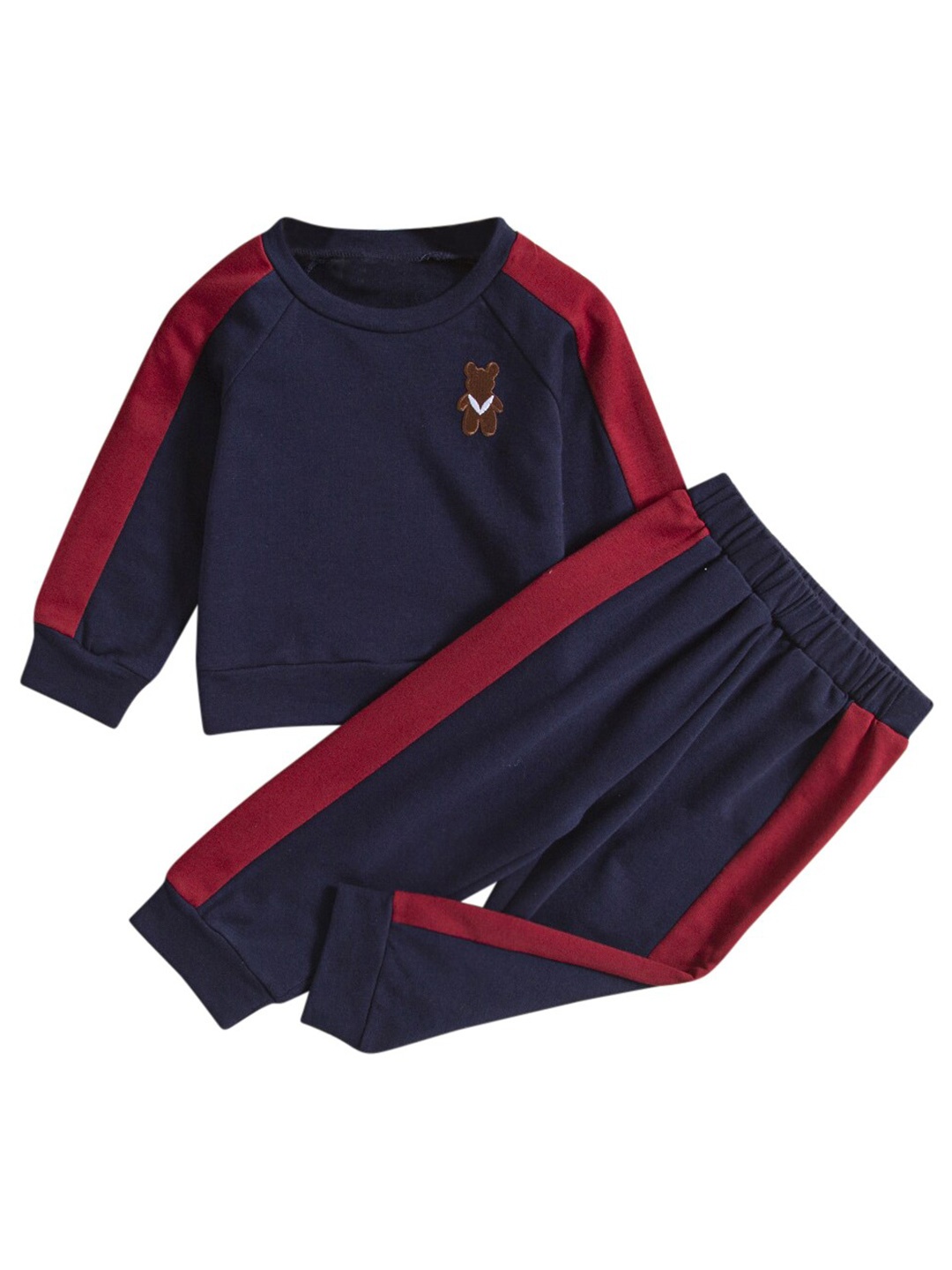 

StyleCast Infant Boys Navy Blue Colourblocked Sweatshirt with Joggers