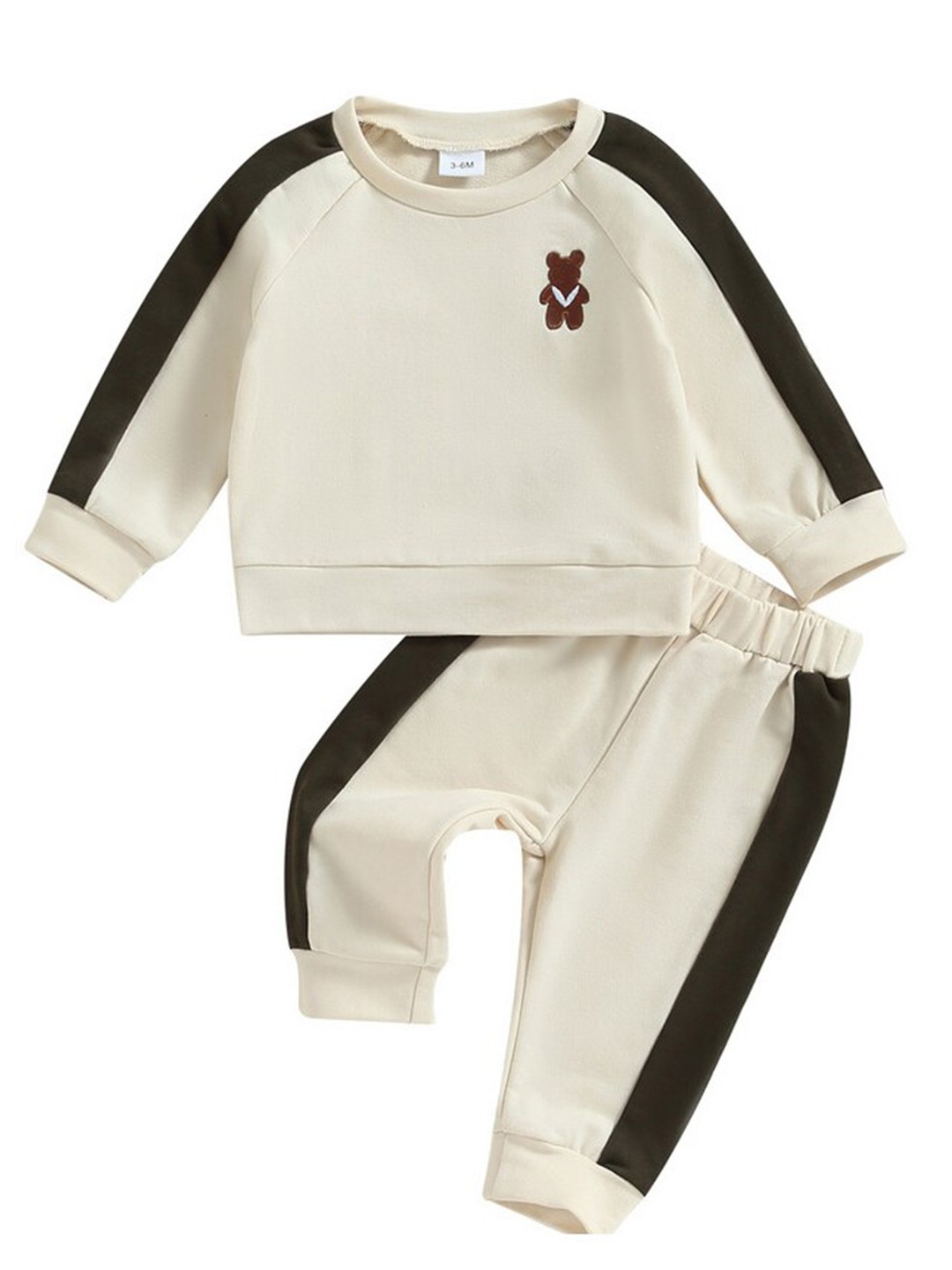 

StyleCast Infant Boys Off White Colourblocked Sweatshirt with Joggers