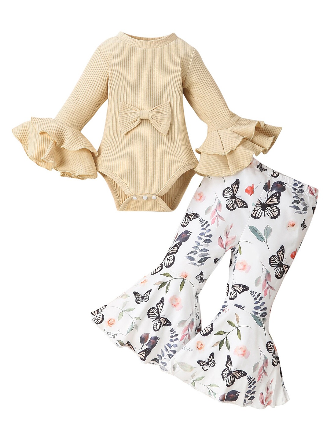 

StyleCast Infant Girls Beige Leotard With Trousers