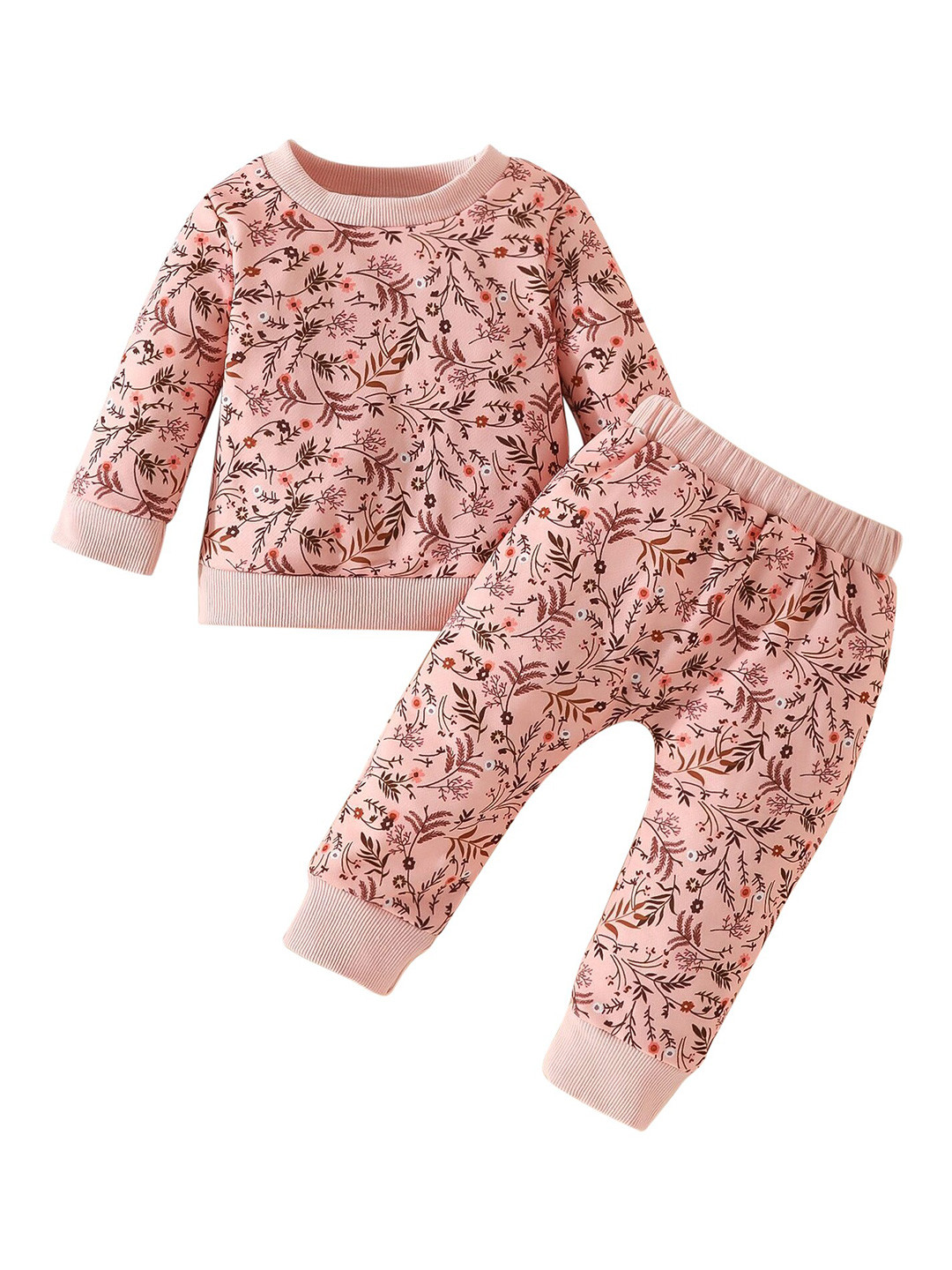 

StyleCast Infant Girls Pink Printed Top with Joggers