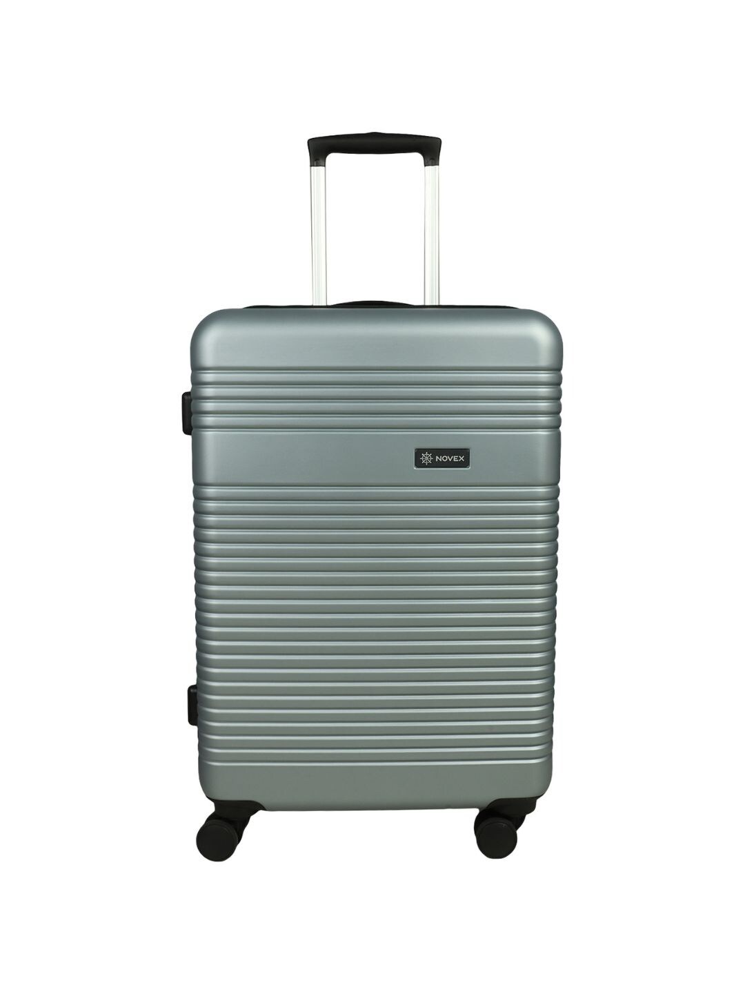 

NOVEX Lightweight Textured Hard-Sided Cabin Trolley Suitcase, Silver