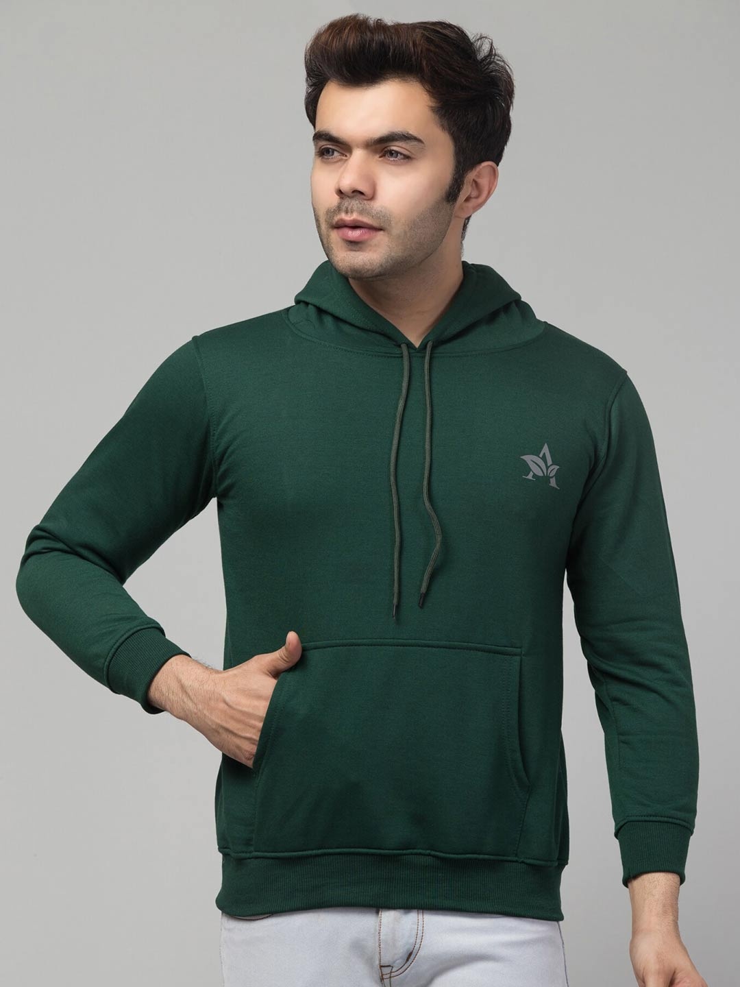 

Apraa & Parma Hooded Long Sleeves Pullover, Green