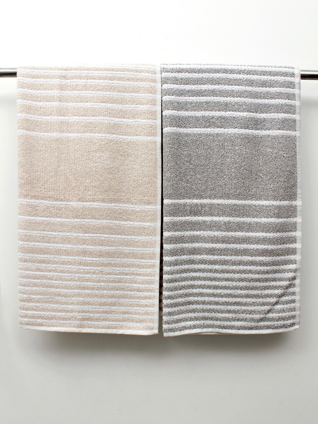 

AVI Living Beige 2 Pieces 500 GSM Cotton Bath Towels