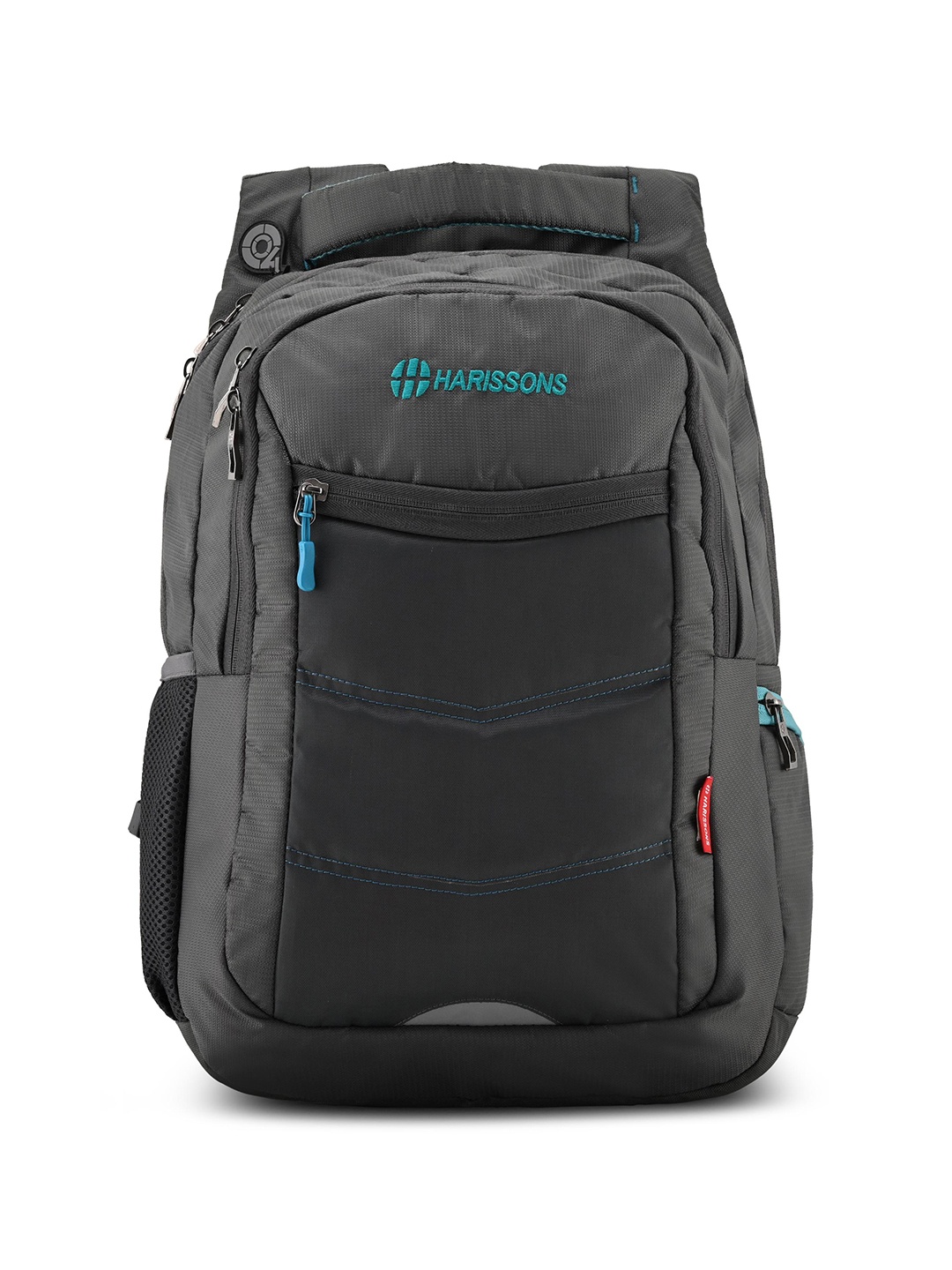 

Harissons Unisex Textured Padded Durabase Reflective Strip Backpack, Grey