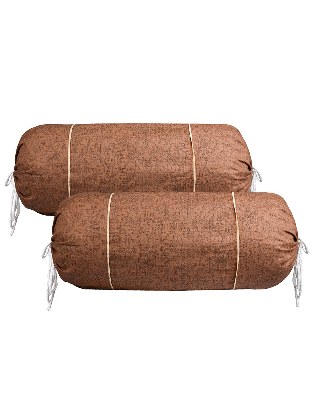 

Kuber Industries Brown 2 Pieces Printed Cotton Bolster Covers