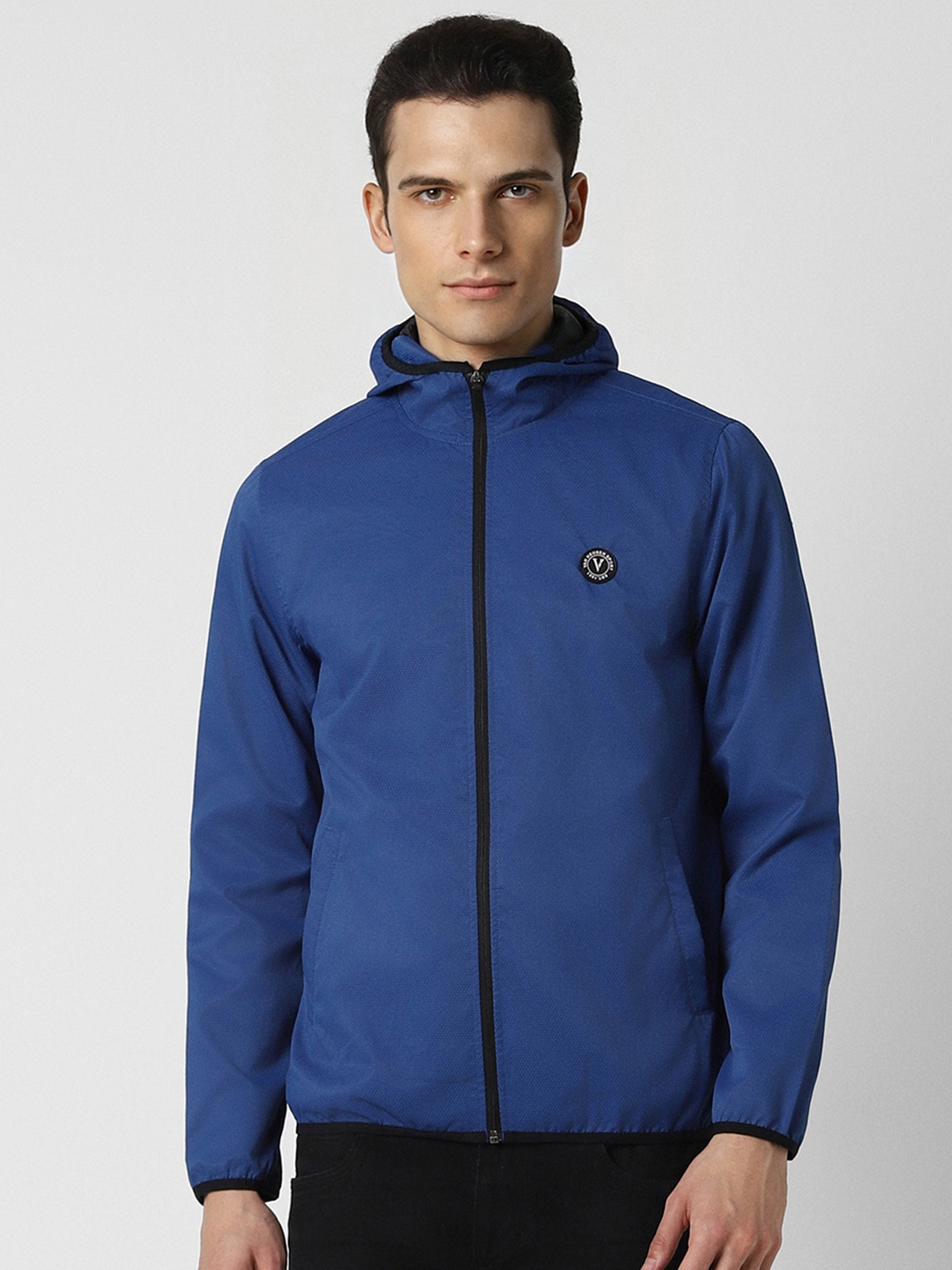

Van Heusen Sport Men Blue Open Front Jacket