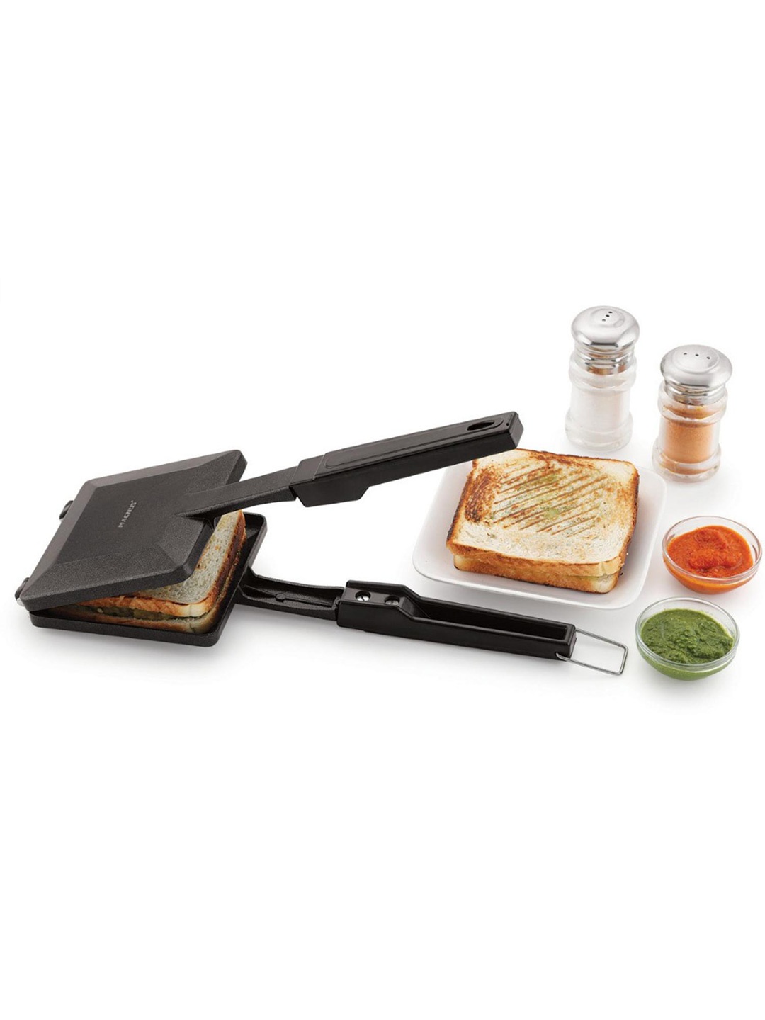 

MAGNUS Black Aluminum Non Stick Sandwich Maker