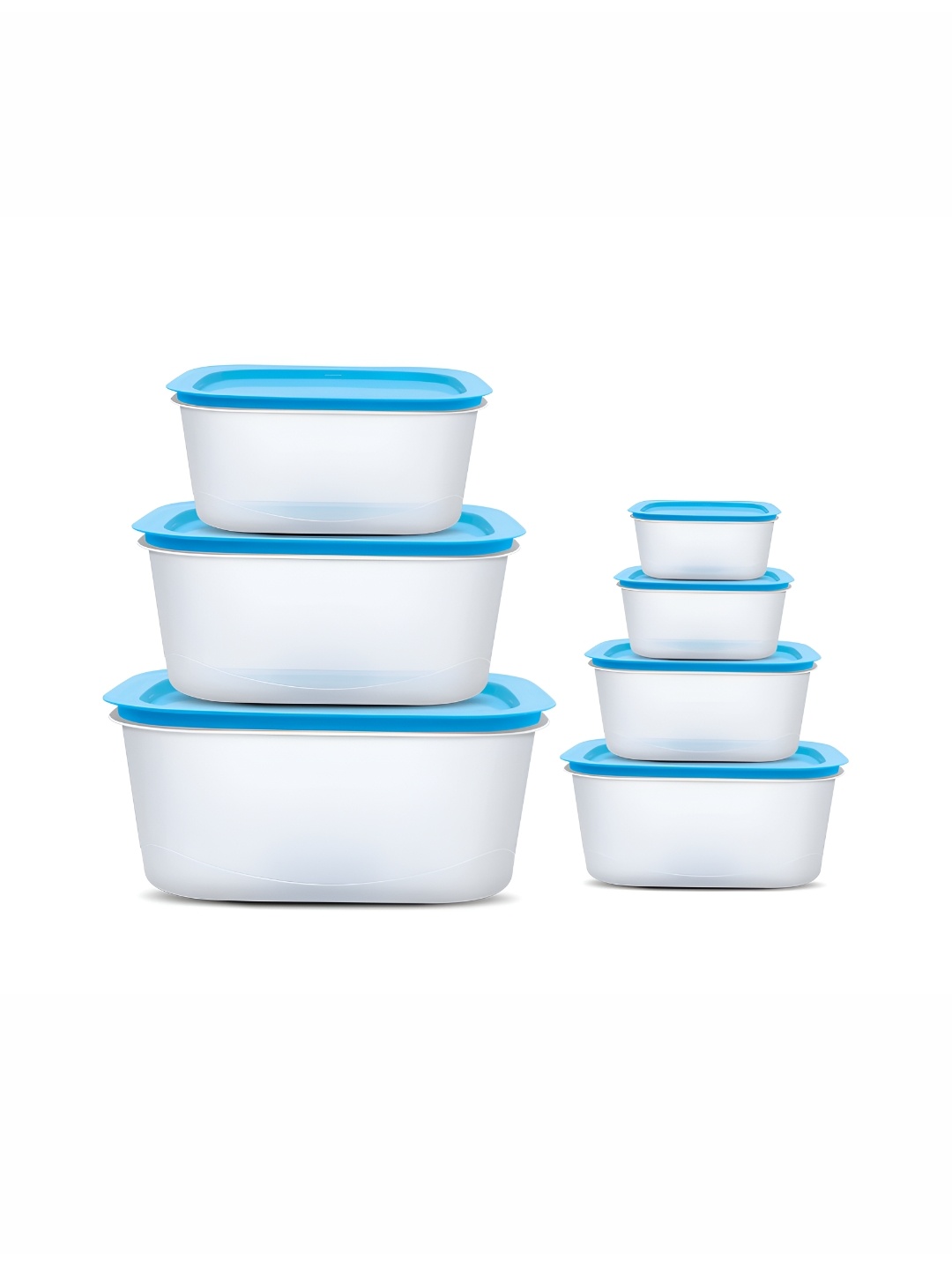 

Milton Nesto Containers Blue & Transparent 7 Pieces Plastic Food Container