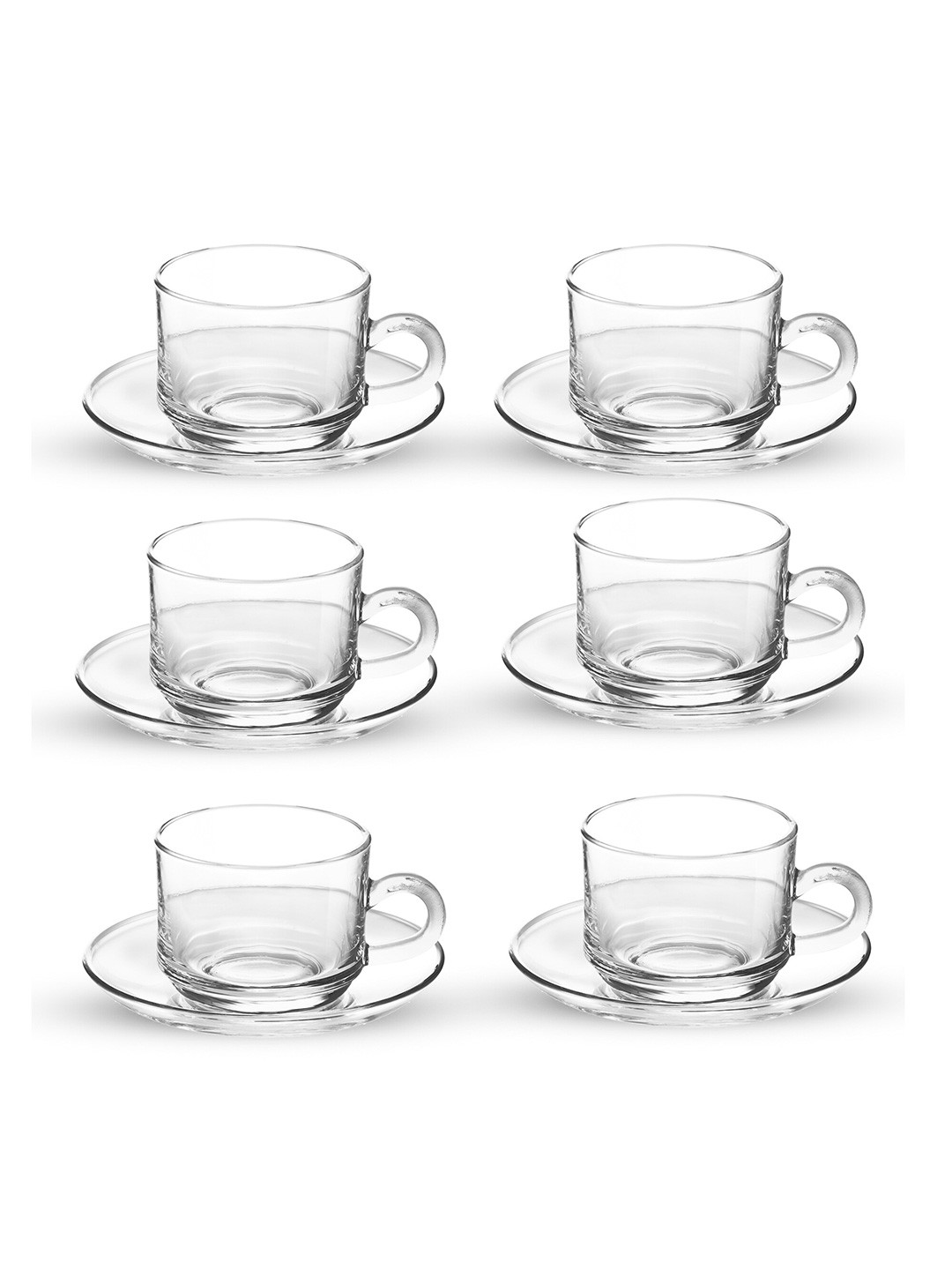 

Treo Transparent Set of 12 Bistro Cups And Saucers