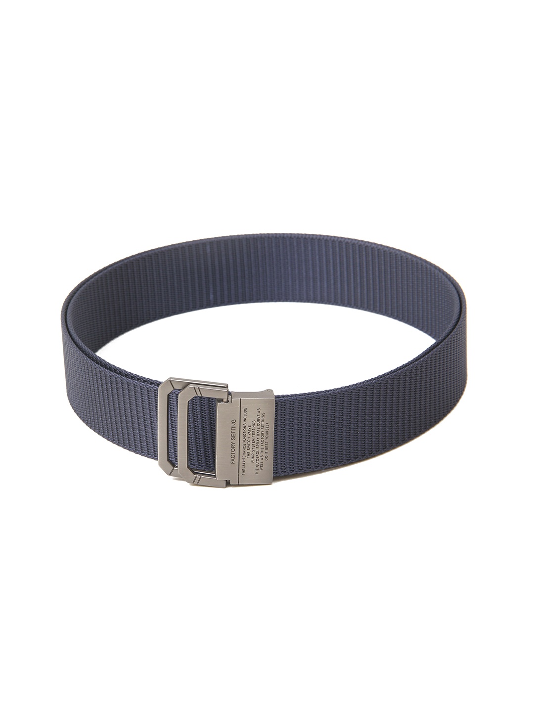 

Calvadoss Men Textured Belt, Navy blue