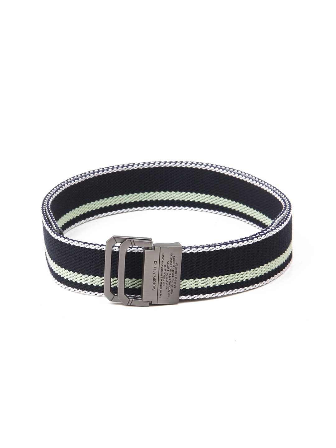 

Calvadoss Men Textured Belt, Navy blue
