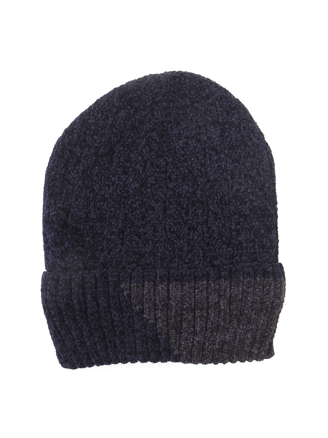 

Calvadoss Men Self Design Acrylic Beanie, Navy blue