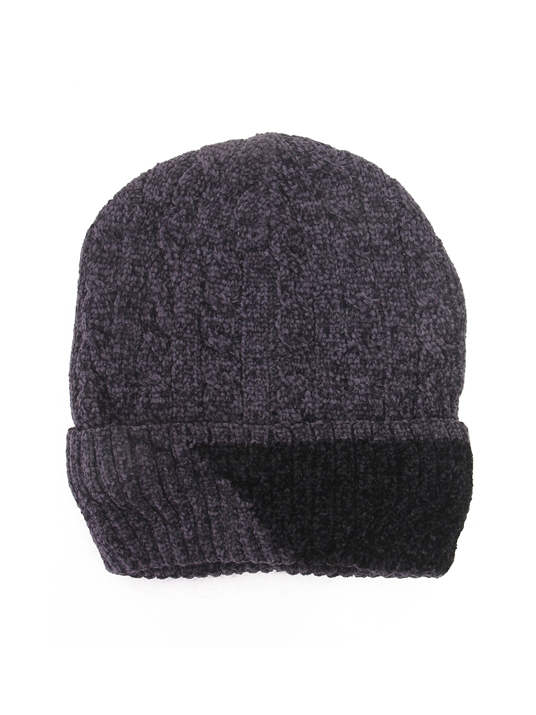 

Calvadoss Men Self Design Acrylic Beanie, Grey