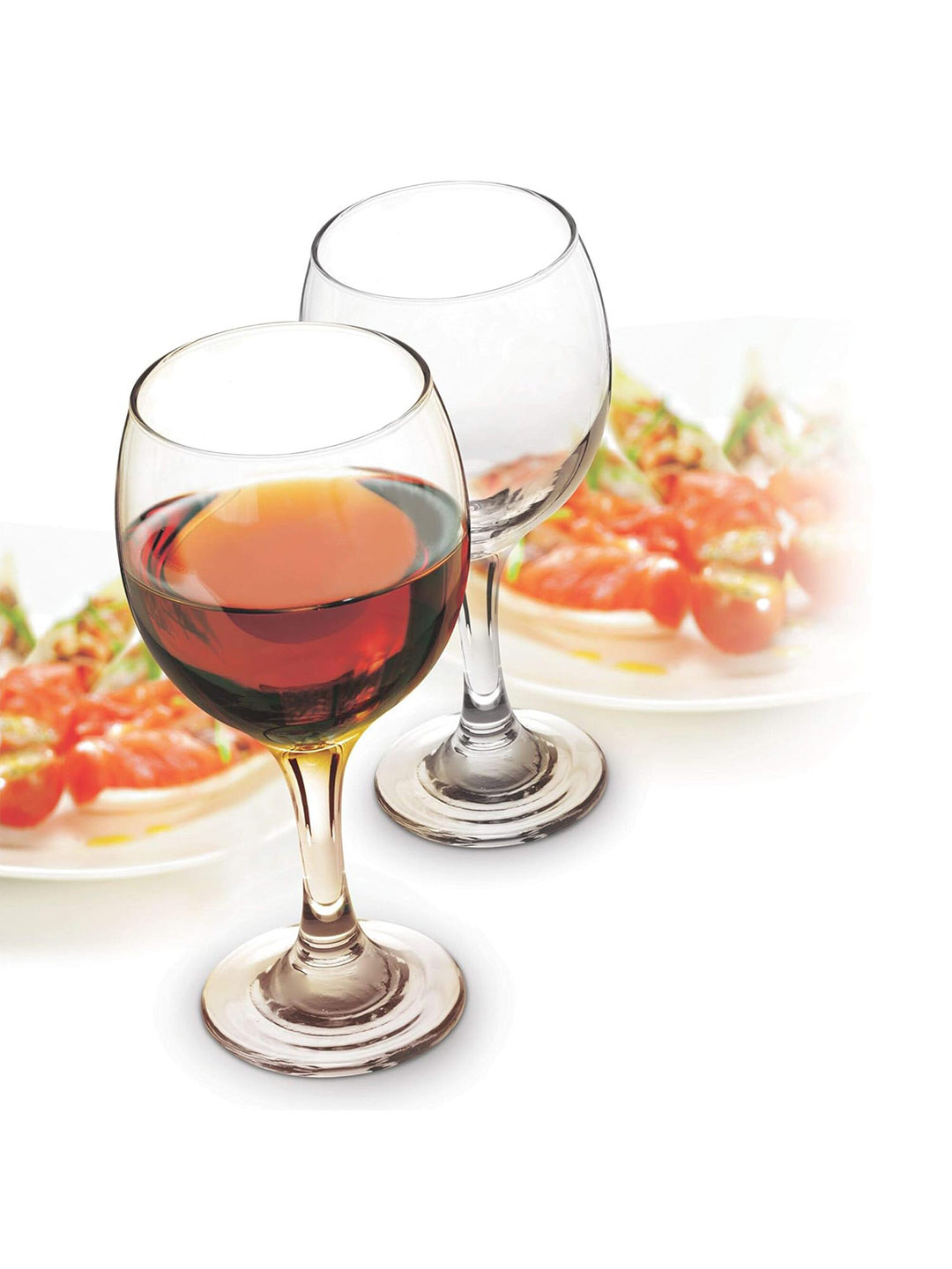 

Treo Set of 6 Odyssey Red Wine Glasses - 284 ml Each, Transparent