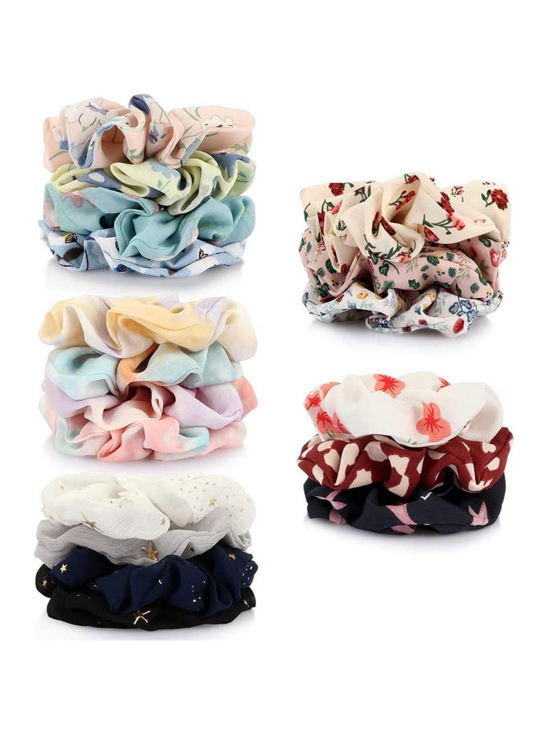 

DN Creation Set Of 12 Assorted Ponytail Holders
