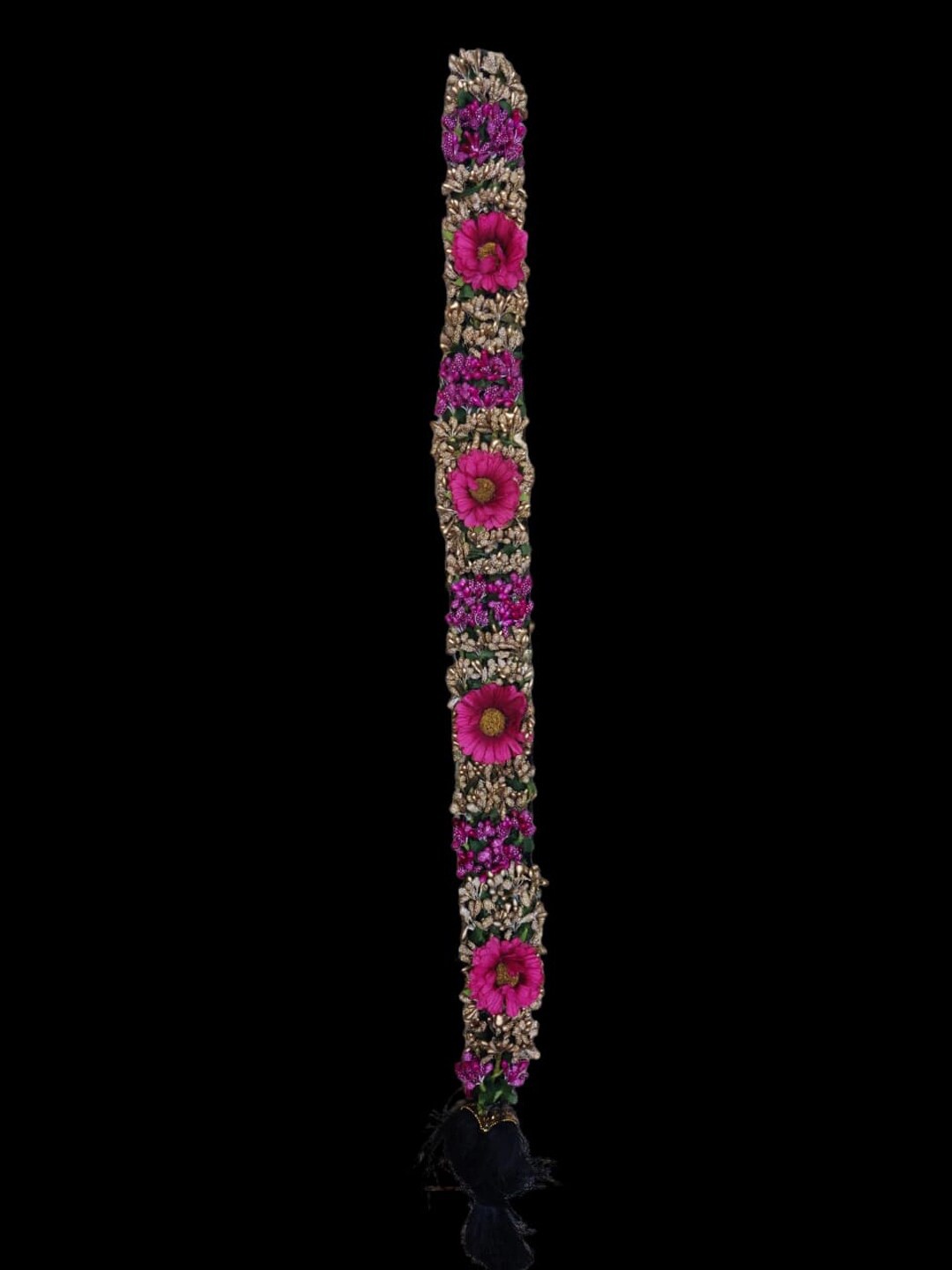 

Krelin Bharatanatyam Kunjalam Braid Hair Extension, Pink