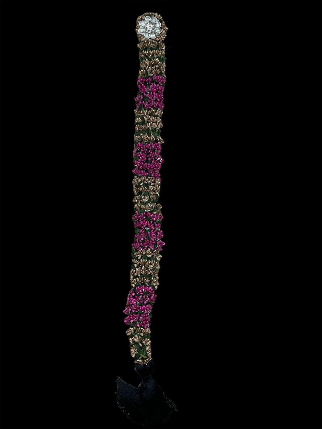 

Krelin Bharatanatyam Kunjalam Braid Hair Extension, Gold
