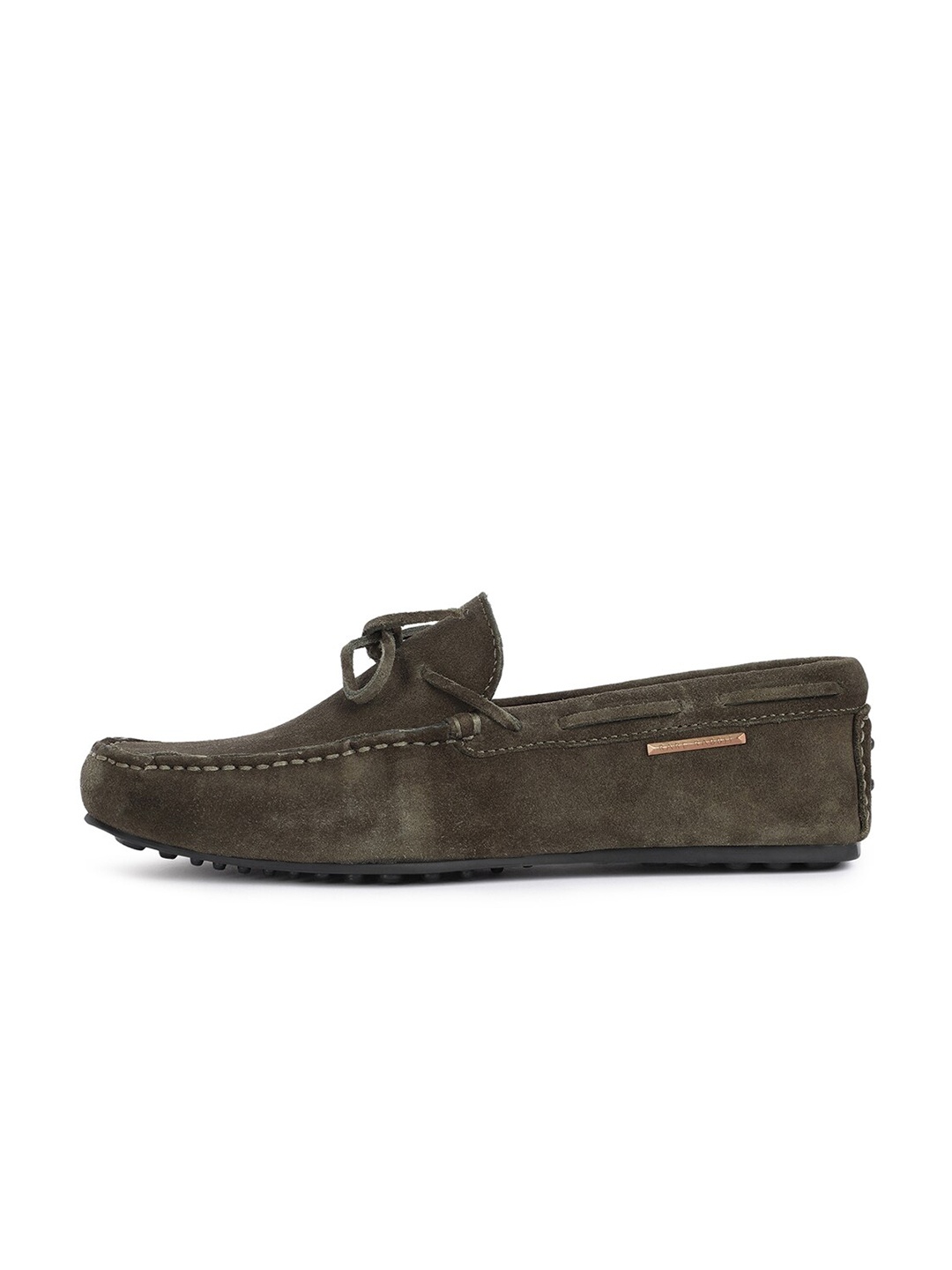

RARE RABBIT Men Cody Suede Boat Shoes, Olive