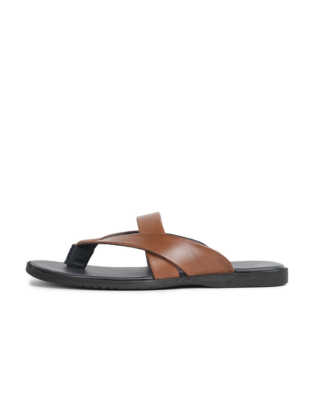 

RARE RABBIT Men Leather Comfort Sandals, Tan